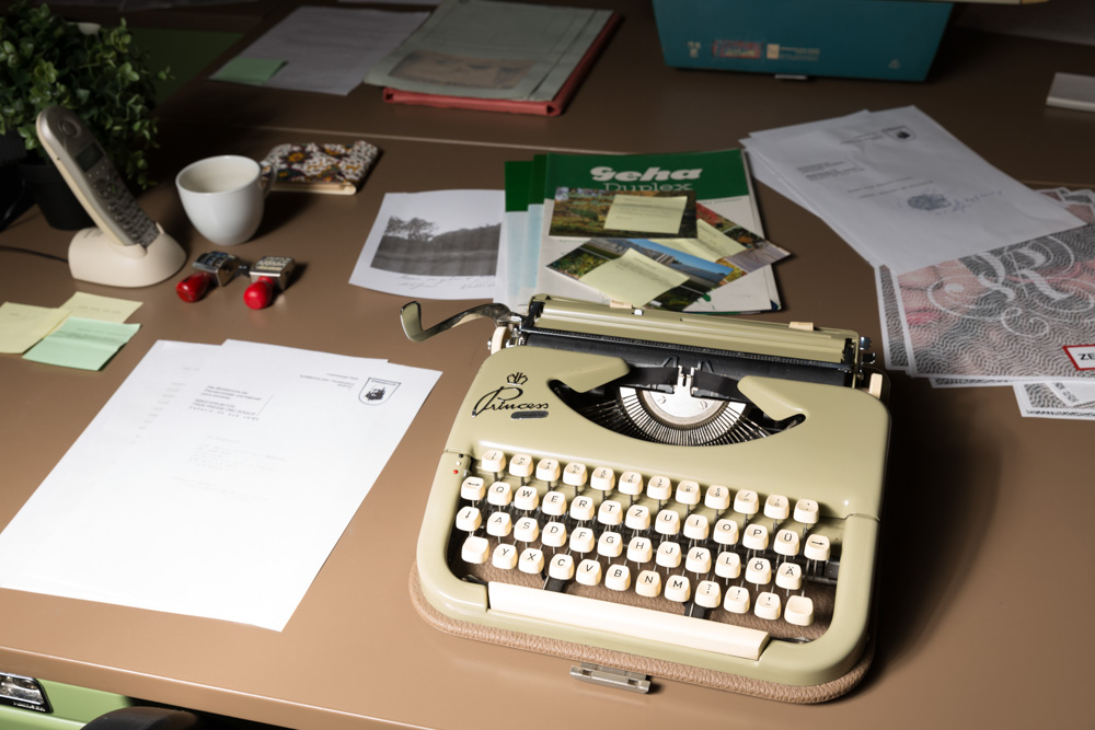 Rombergland: Schreibmaschine